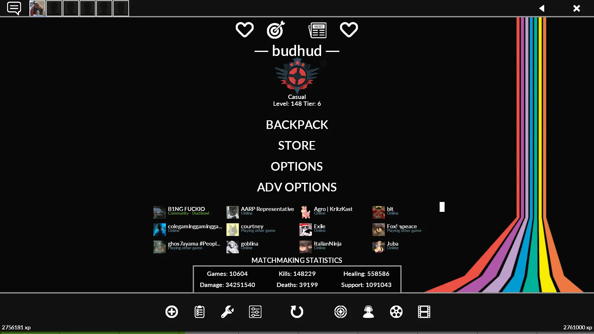 budhud HUD screenshot