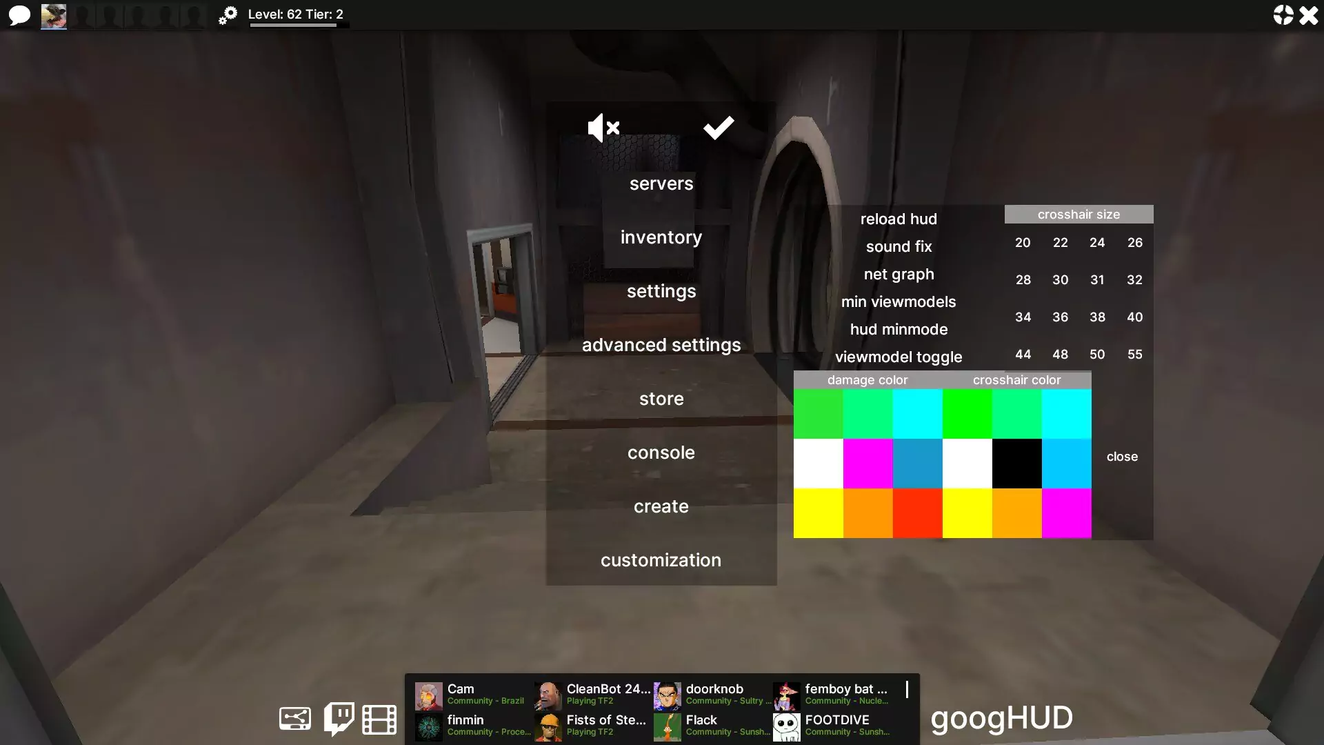 googHUD screenshot