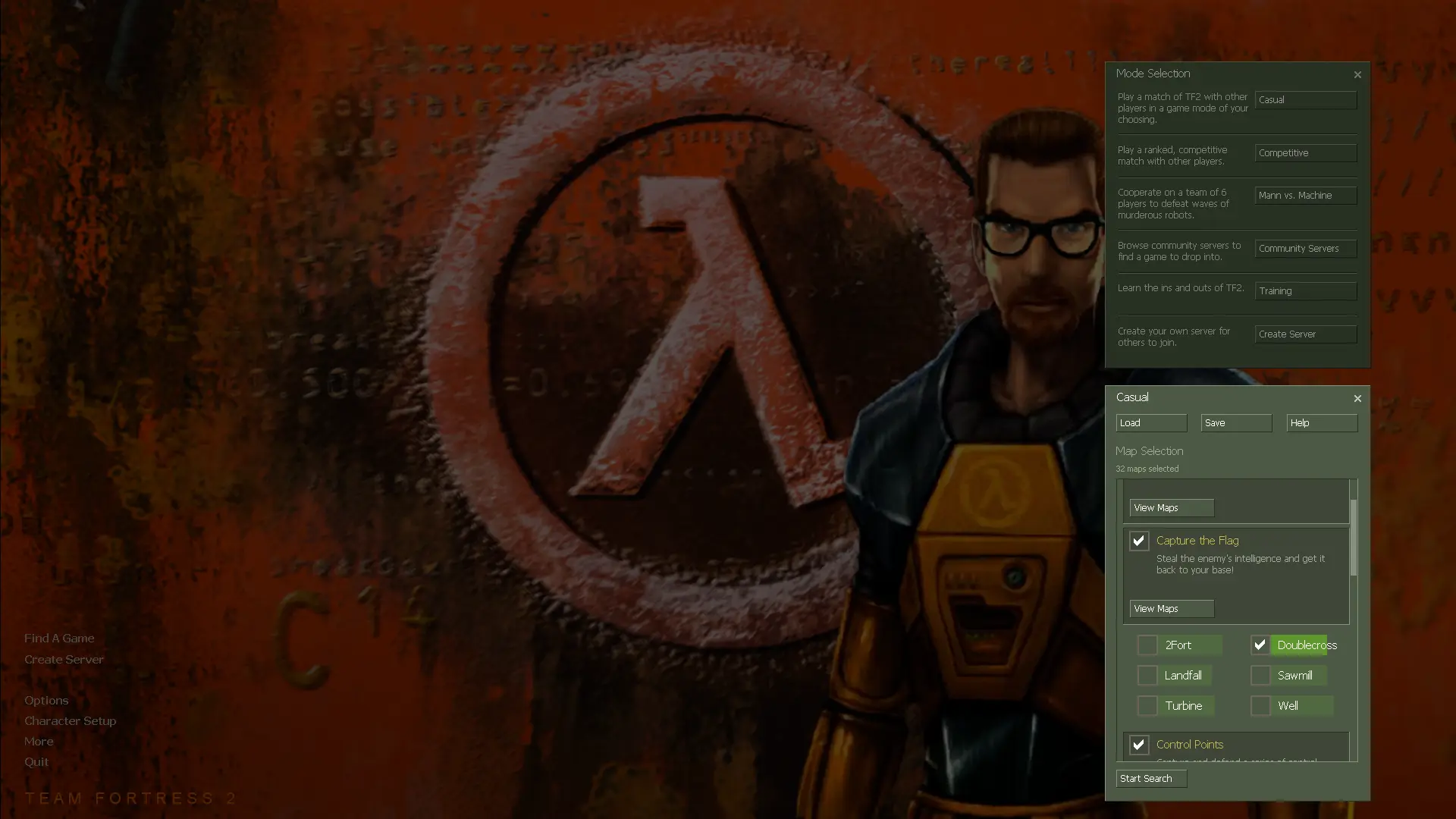 Half-Life HUD screenshot