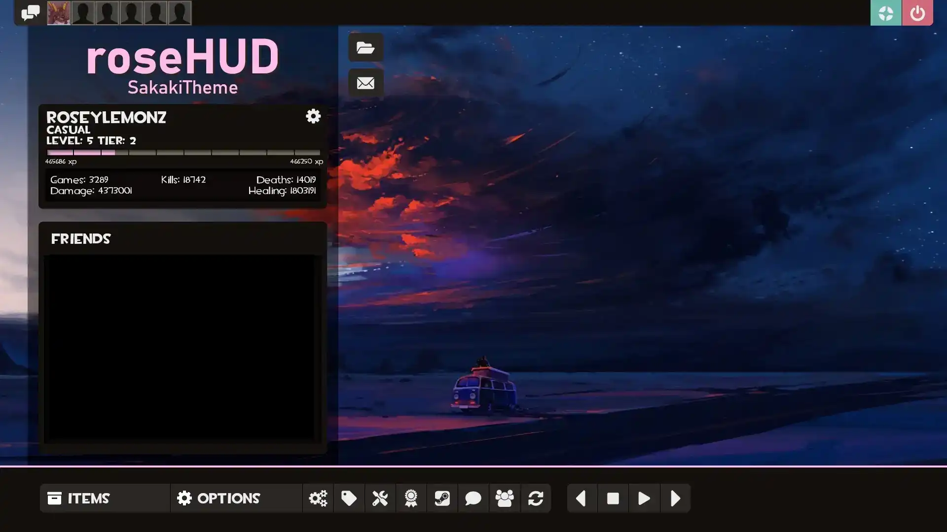 roseHUD HUD screenshot
