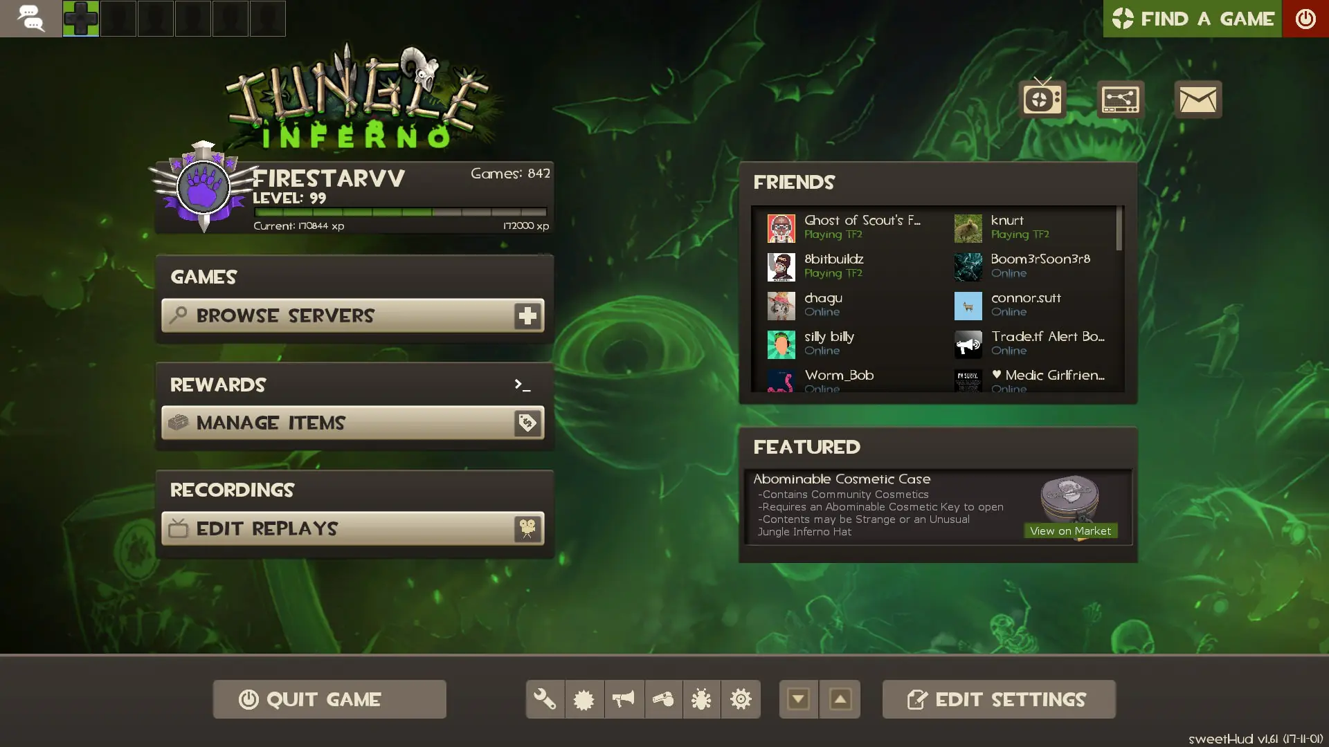 sweetHUD HUD screenshot