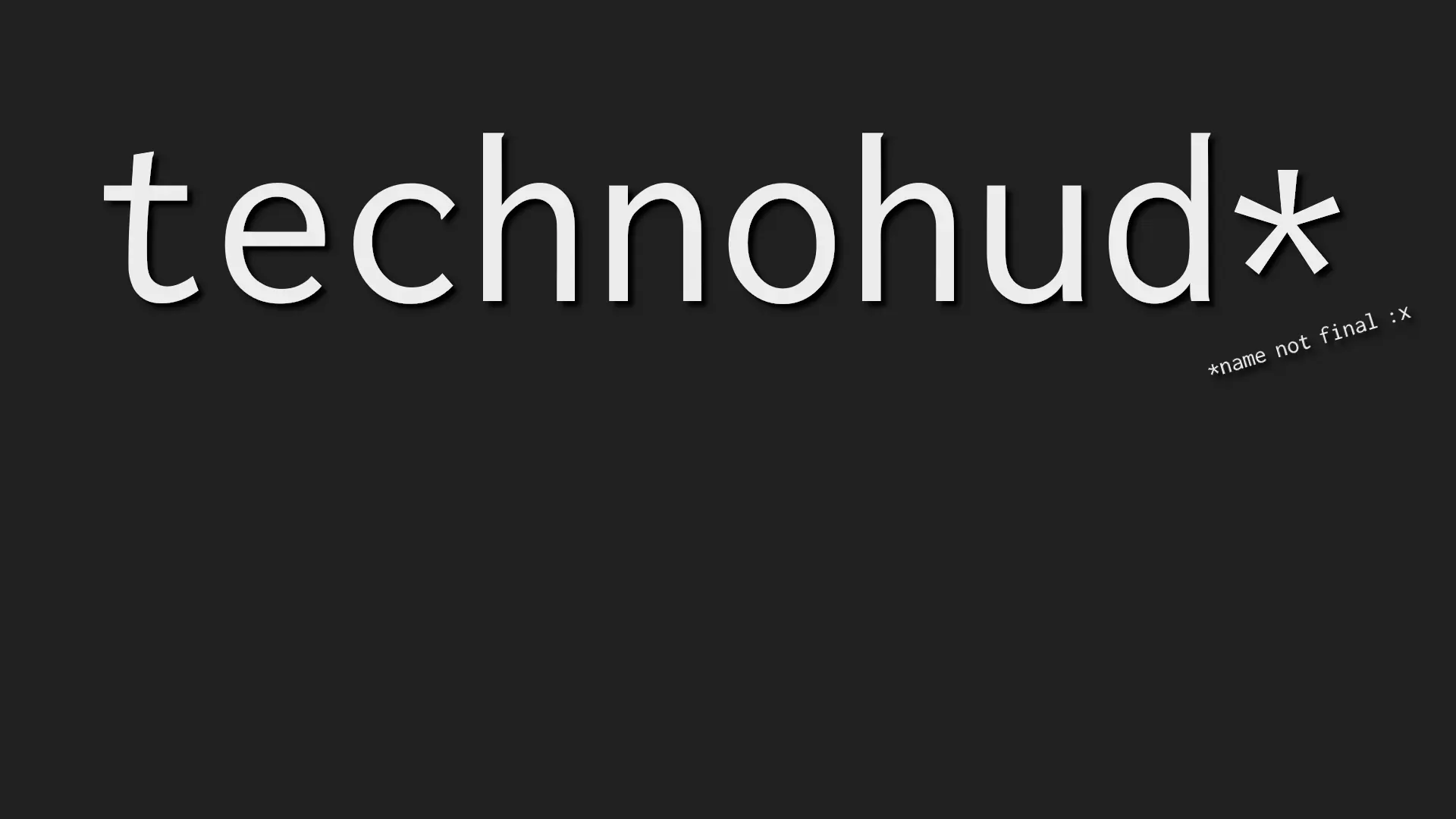 technohud HUD screenshot