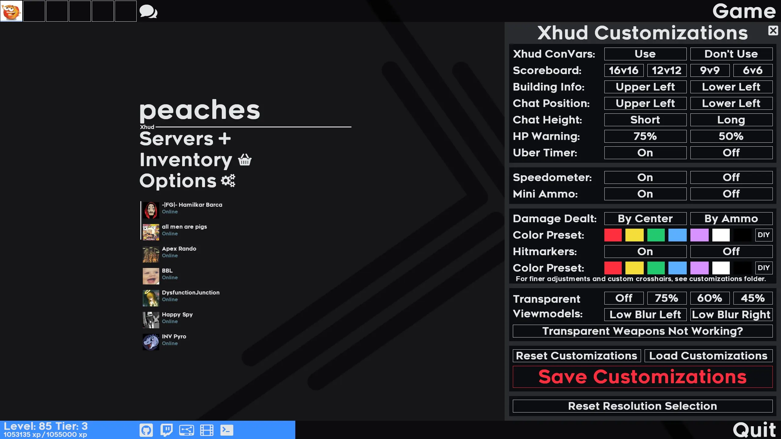 Xhud screenshot
