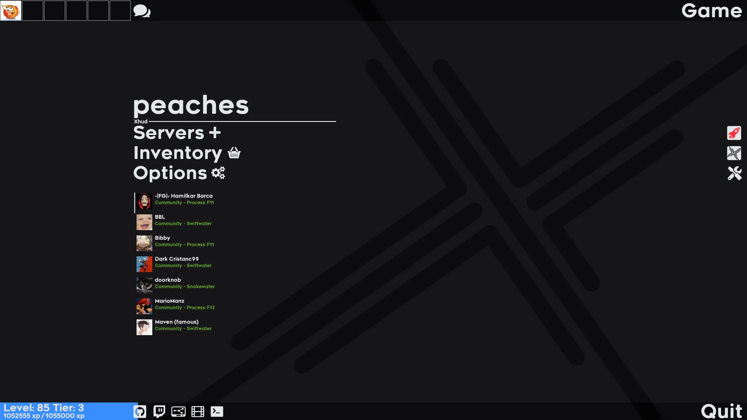 Xhud HUD screenshot